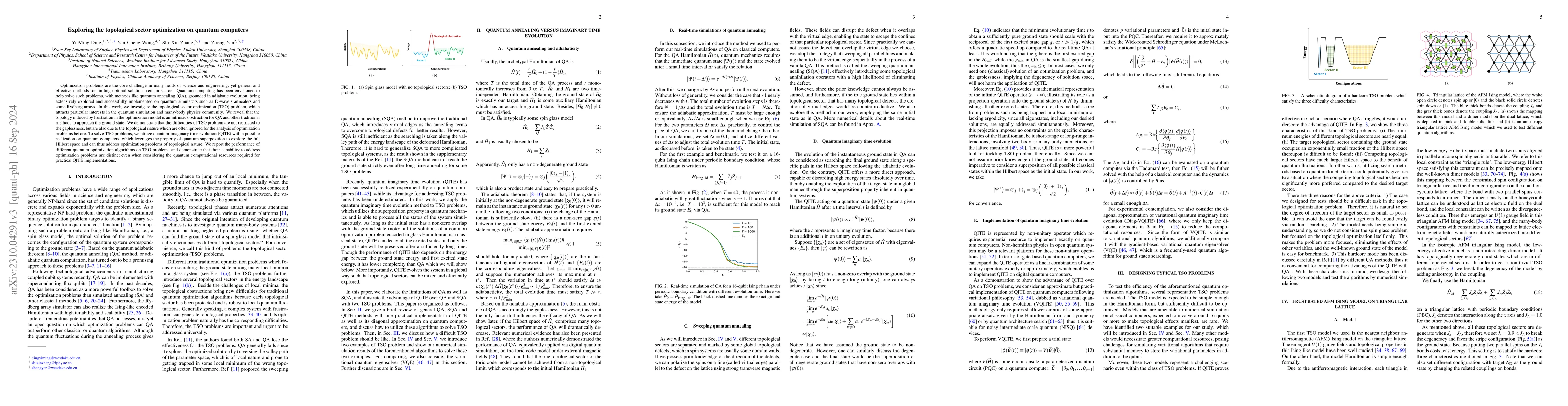 Thumbnail for Exploring the topological sector optimization on quantum computers