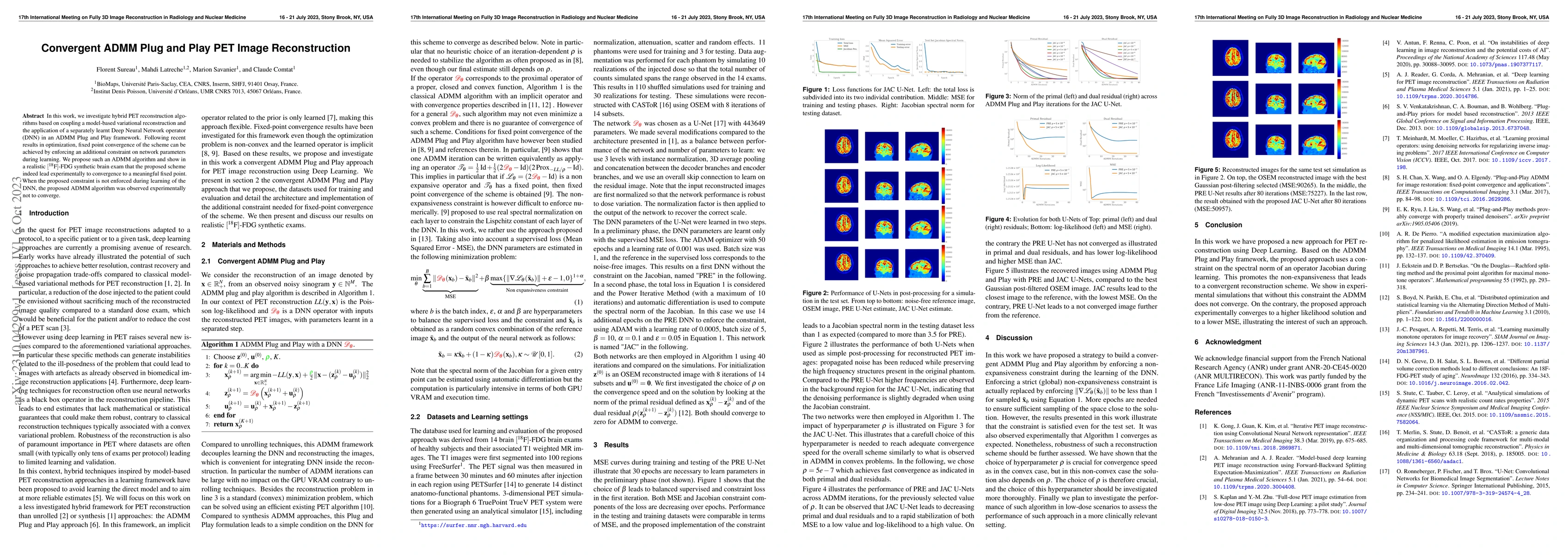 Thumbnail for Convergent ADMM Plug and Play PET Image Reconstruction