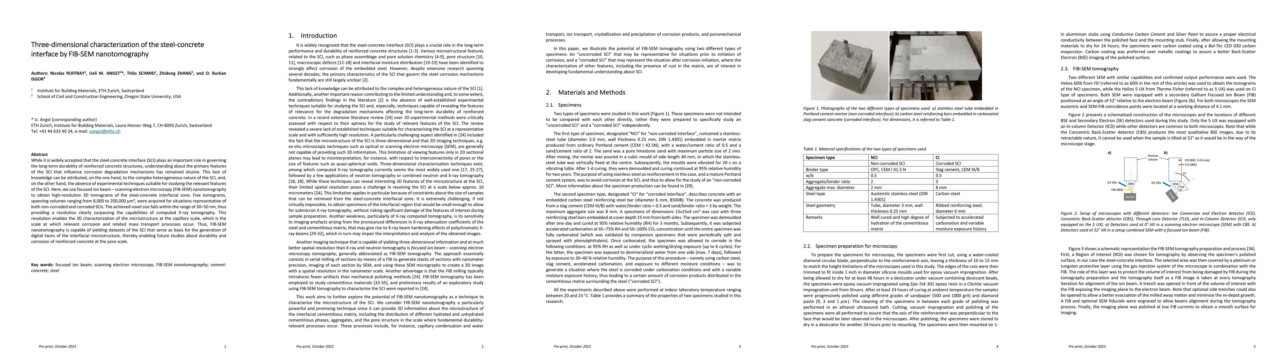 Thumbnail for Three-dimensional characterization of the steel-concrete interface by
  FIB-SEM nanotomography