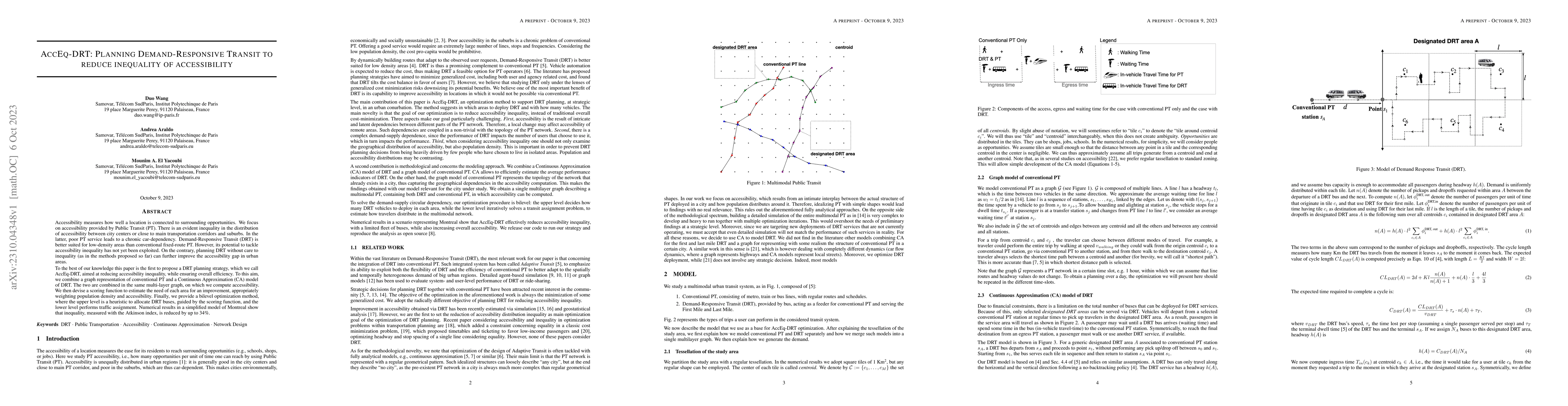 Thumbnail for AccEq-DRT: Planning Demand-Responsive Transit to reduce inequality of
  accessibility