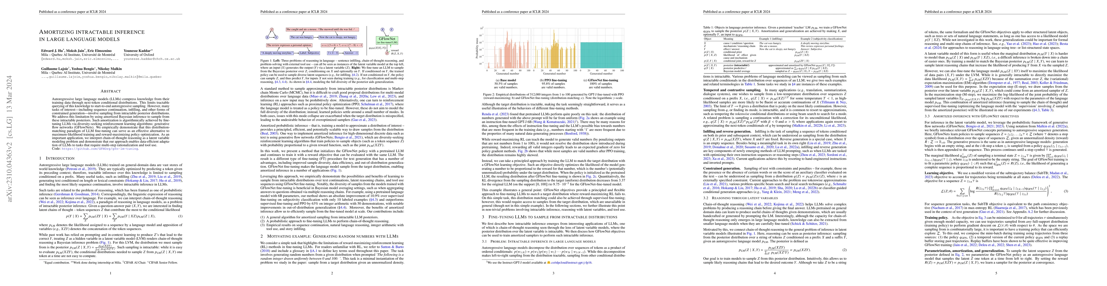 Thumbnail for Amortizing intractable inference in large language models
