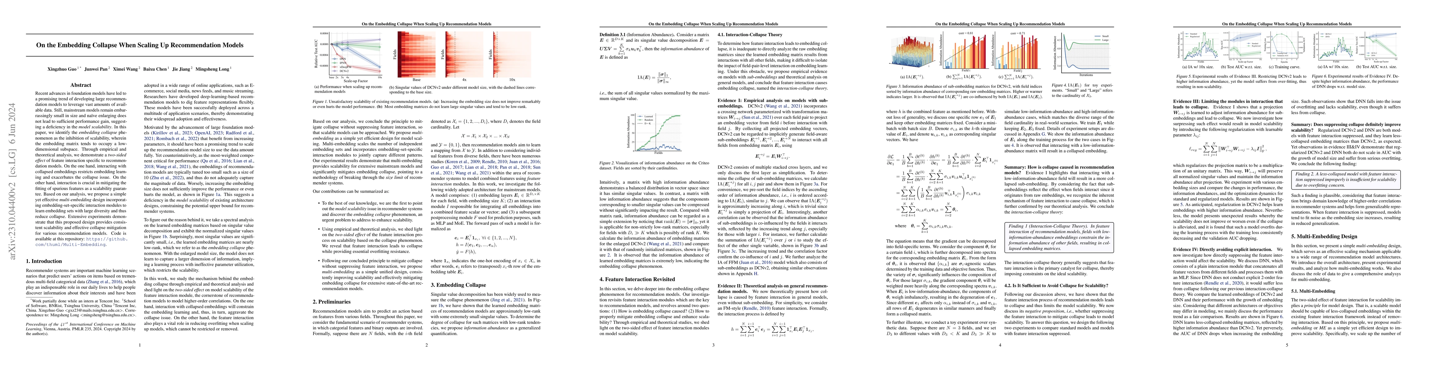 Thumbnail for On the Embedding Collapse when Scaling up Recommendation Models