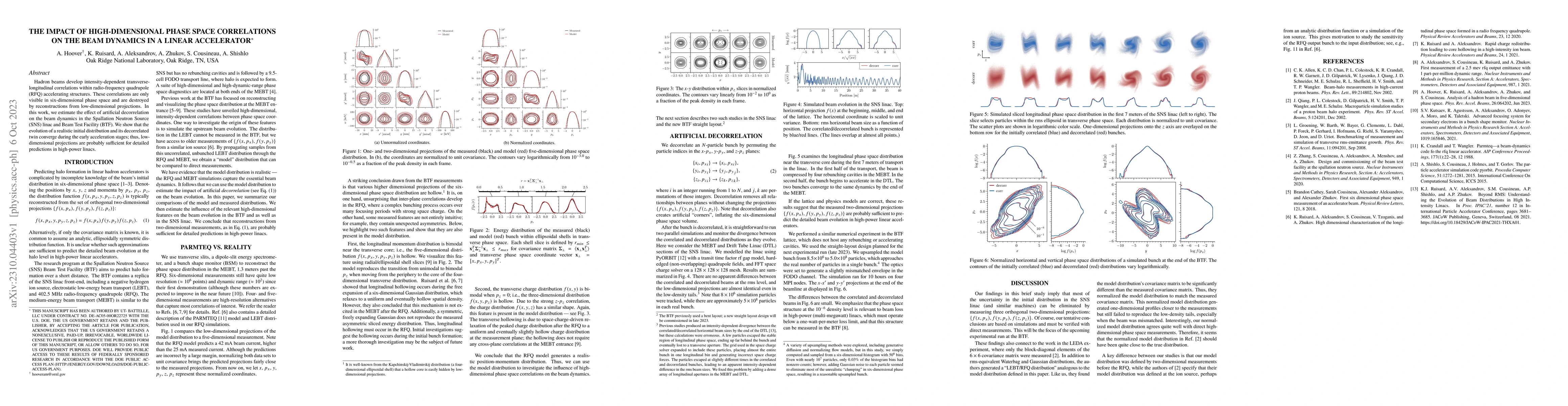 Thumbnail for The impact of high-dimensional phase space correlations on the beam
  dynamics in a linear accelerator