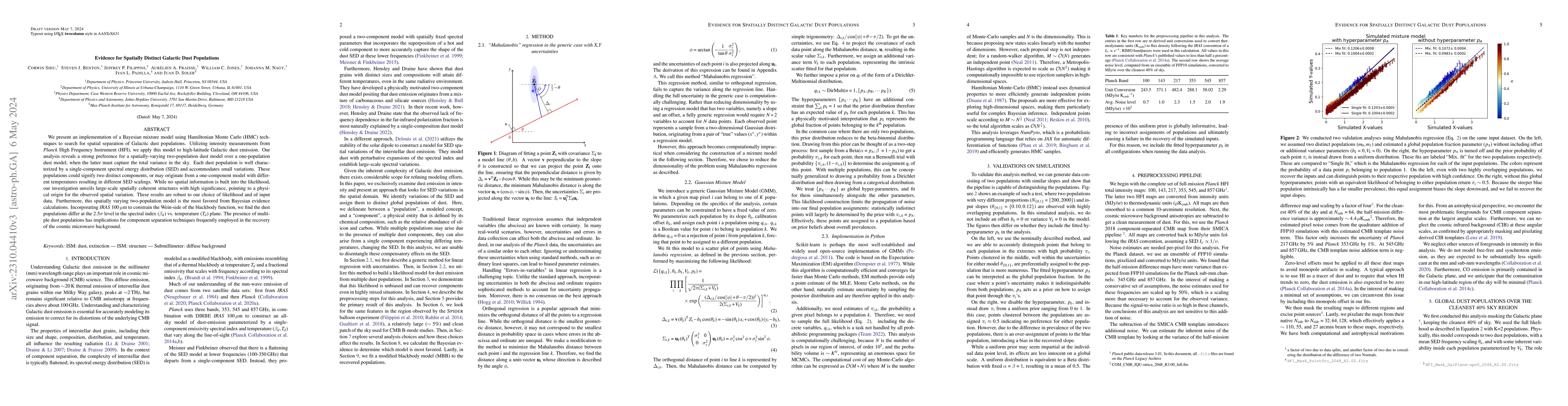 Thumbnail for Evidence for Spatial Separation of Galactic Dust Populations