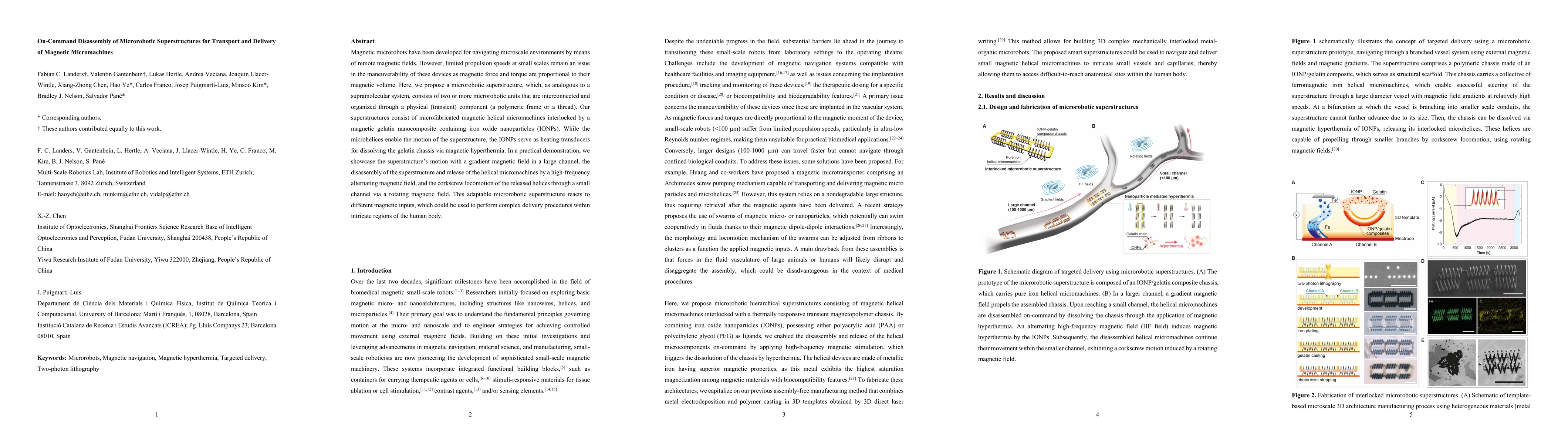 Thumbnail for On-Command Disassembly of Microrobotic Superstructures for Transport and
  Delivery of Magnetic Micromachines