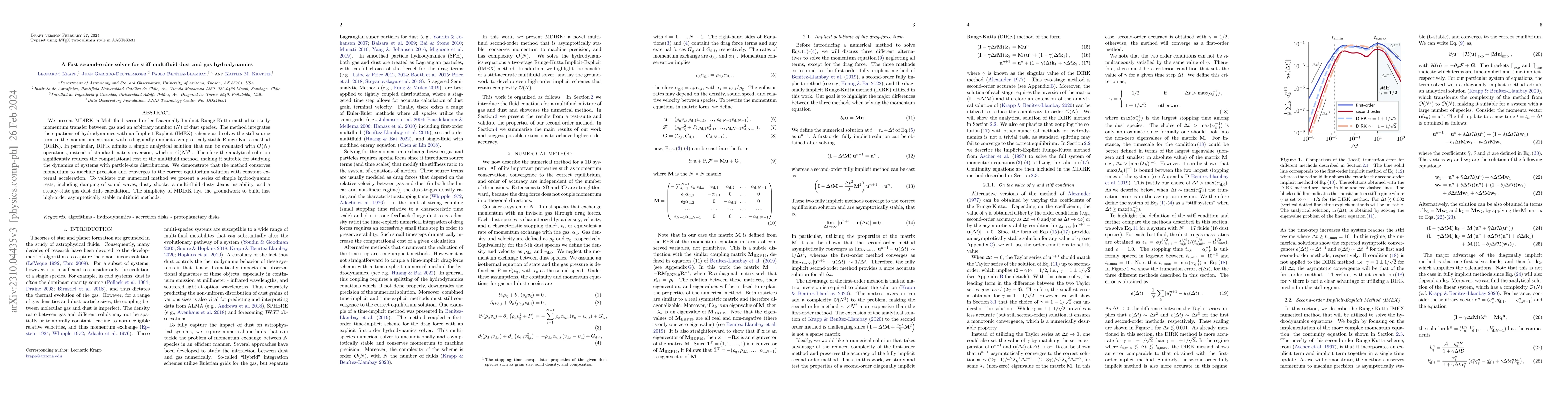 Thumbnail for A Fast second-order solver for stiff multifluid dust and gas
  hydrodynamics
