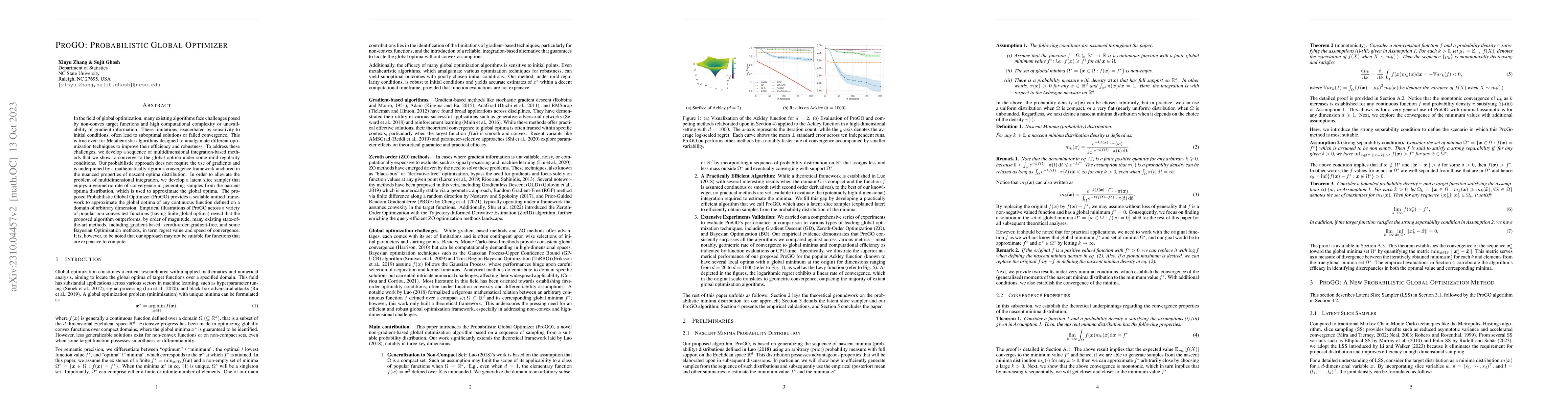 Thumbnail for ProGO: Probabilistic Global Optimizer