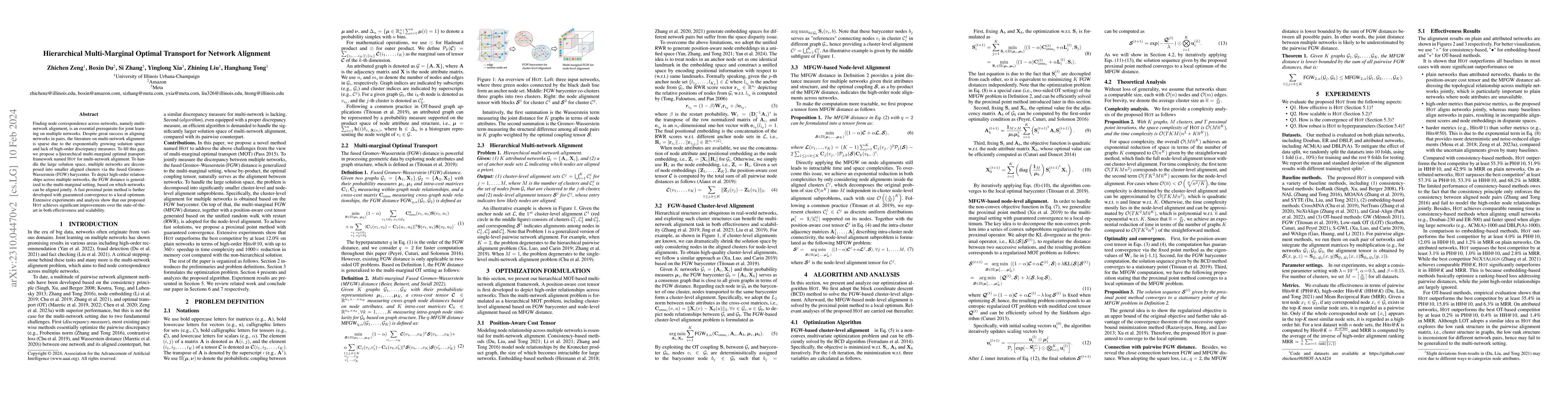 Thumbnail for Hierarchical Multi-Marginal Optimal Transport for Network Alignment
