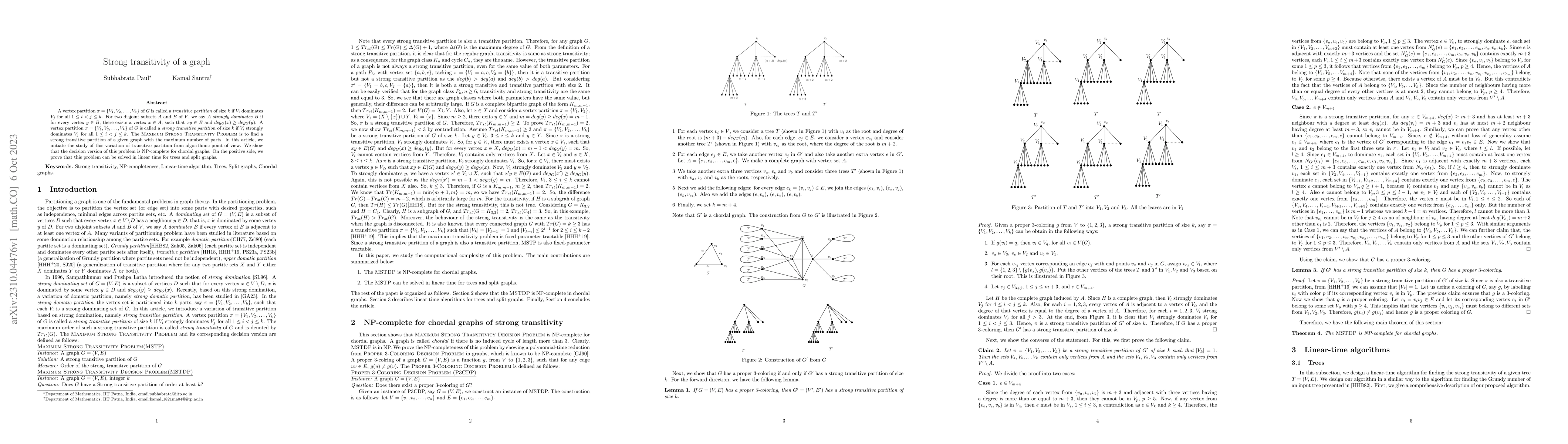 Thumbnail for Strong transitivity of a graph
