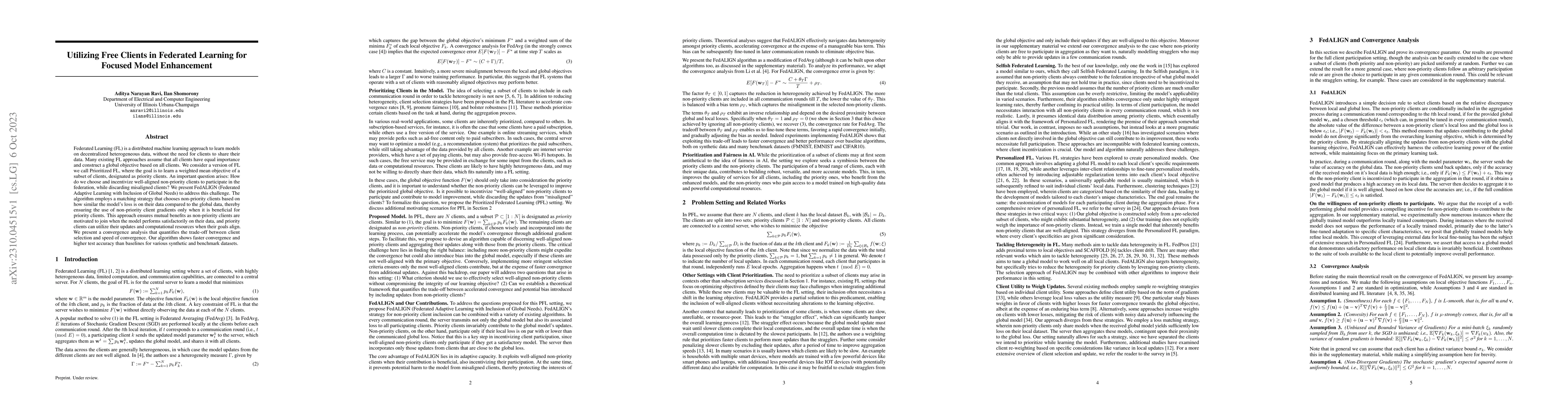 Thumbnail for Utilizing Free Clients in Federated Learning for Focused Model
  Enhancement