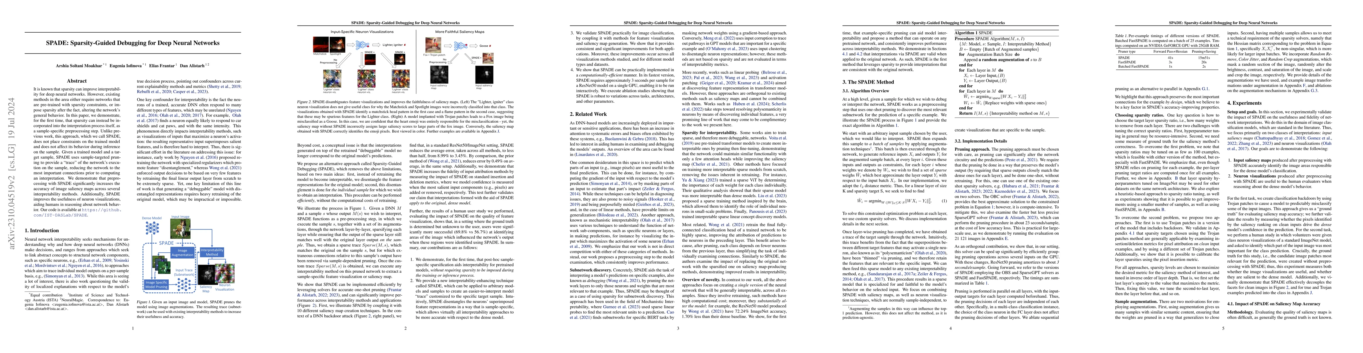 Thumbnail for SPADE: Sparsity-Guided Debugging for Deep Neural Networks
