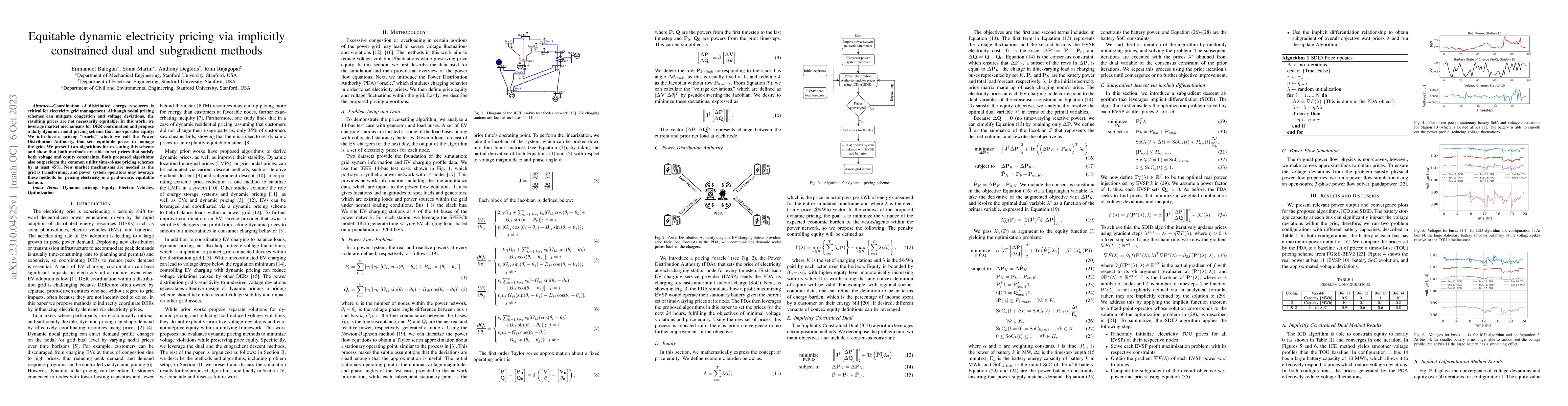 Thumbnail for Equitable dynamic electricity pricing via implicitly constrained dual
  and subgradient methods