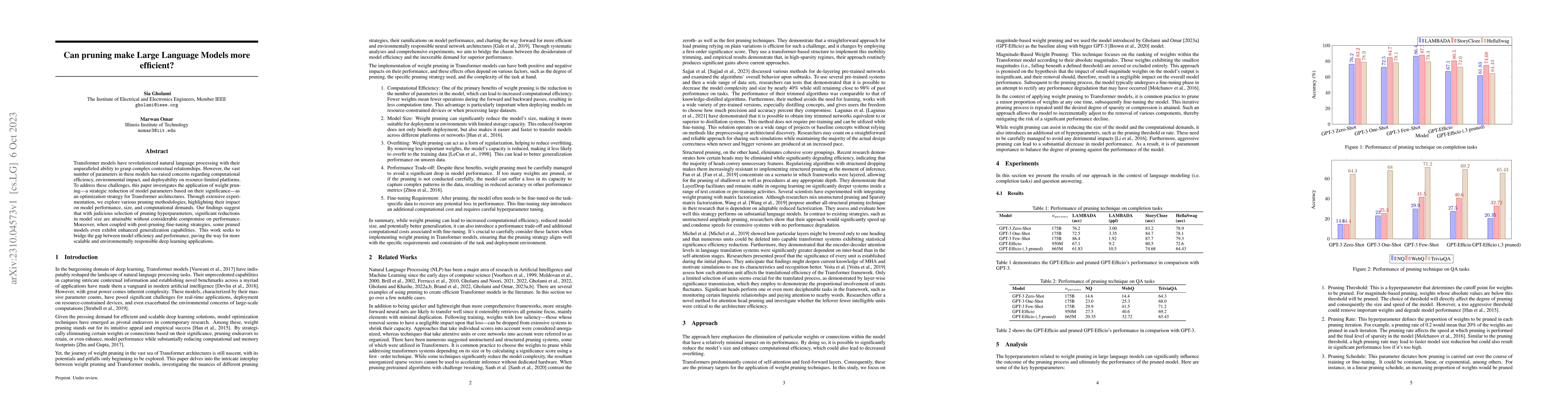 Thumbnail for Can pruning make Large Language Models more efficient?