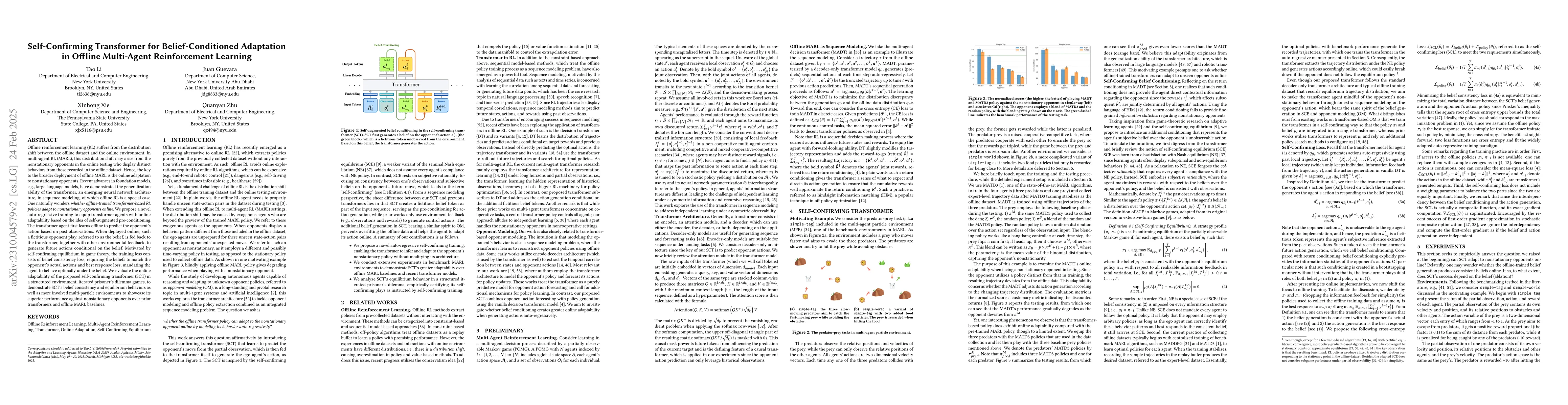 Thumbnail for Self-Confirming Transformer for Locally Consistent Online Adaptation in
  Multi-Agent Reinforcement Learning