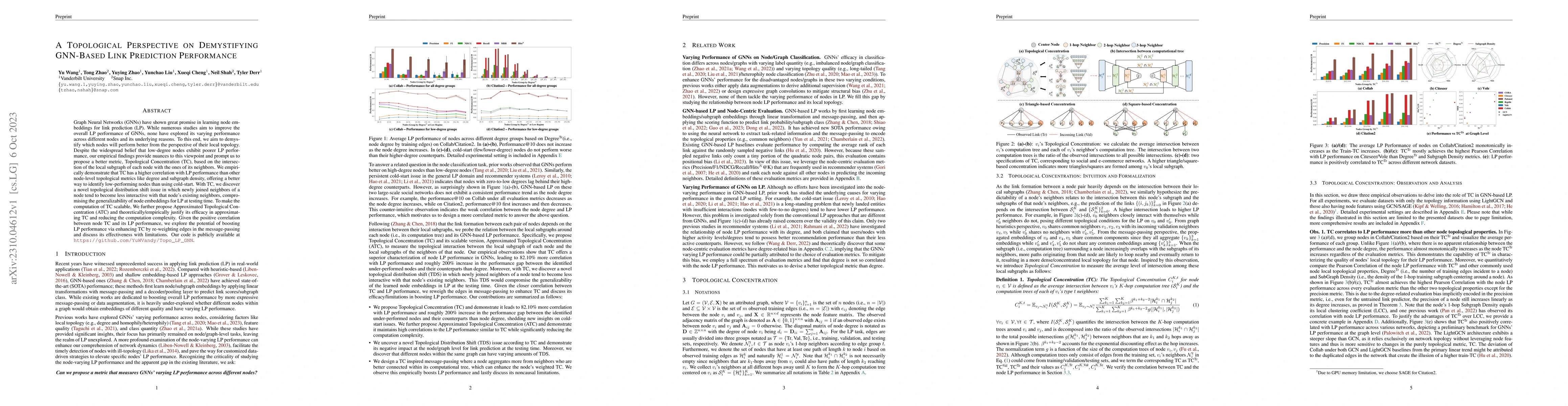 Thumbnail for A Topological Perspective on Demystifying GNN-Based Link Prediction
  Performance