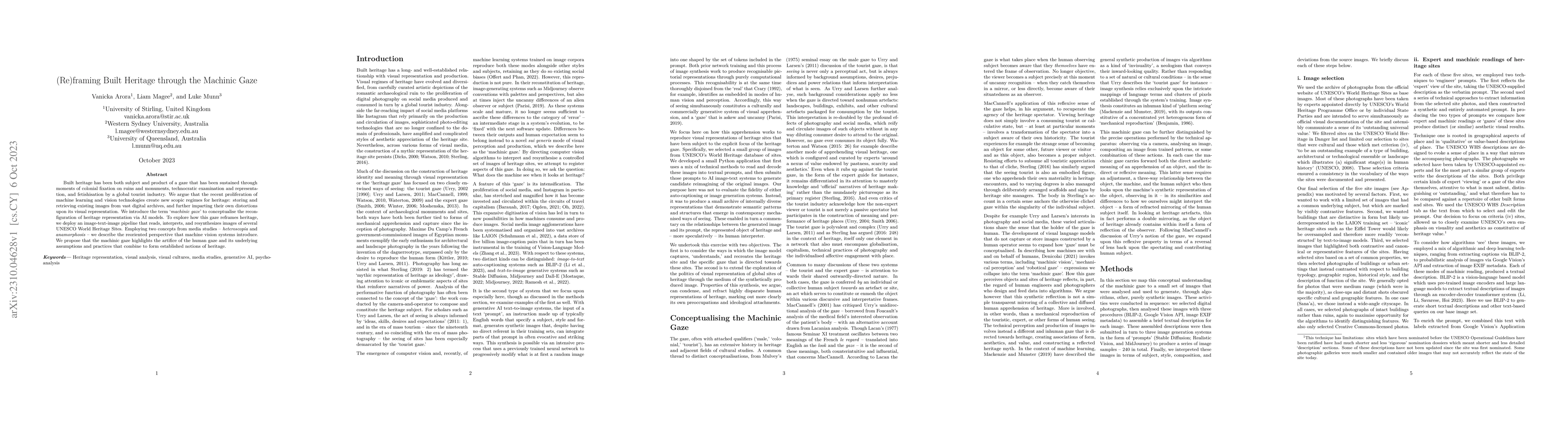 Thumbnail for (Re)framing Built Heritage through the Machinic Gaze