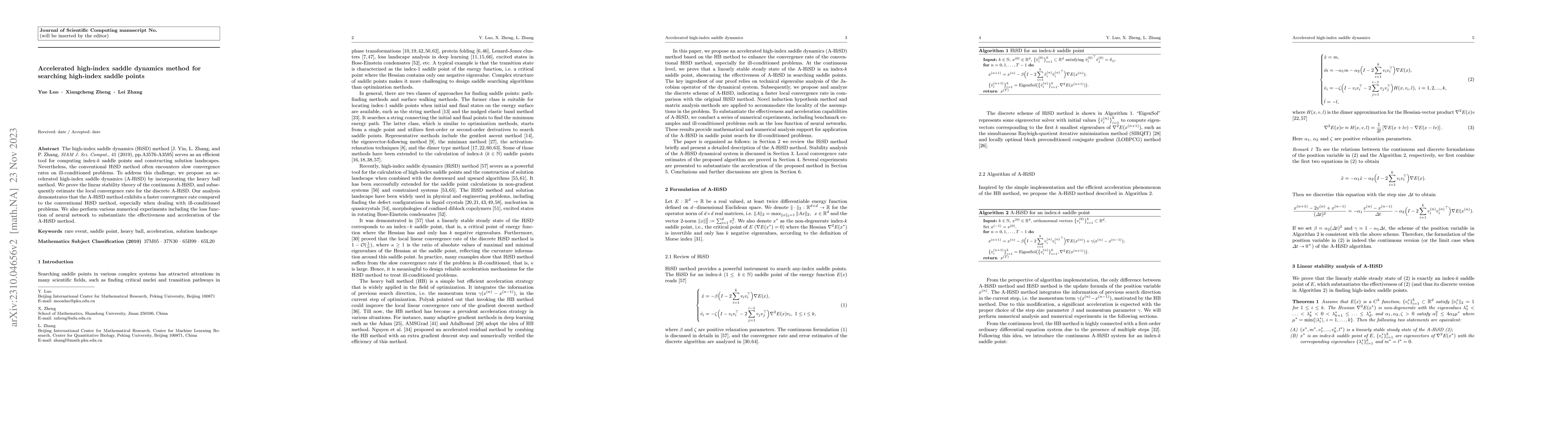 Thumbnail for Accelerated high-index saddle dynamics method for searching high-index
  saddle points