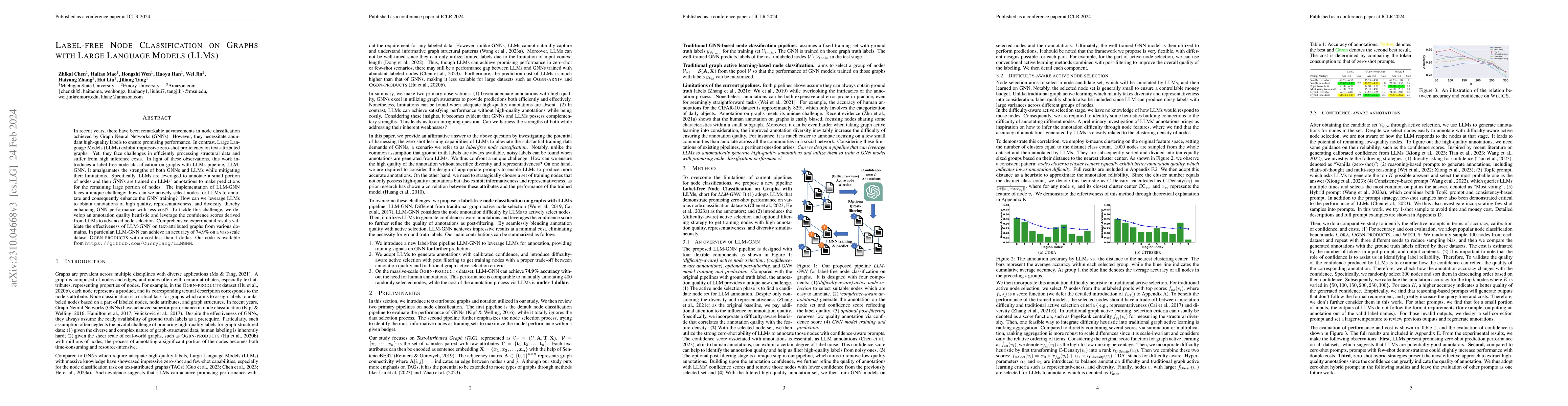 Thumbnail for Label-free Node Classification on Graphs with Large Language Models
  (LLMS)