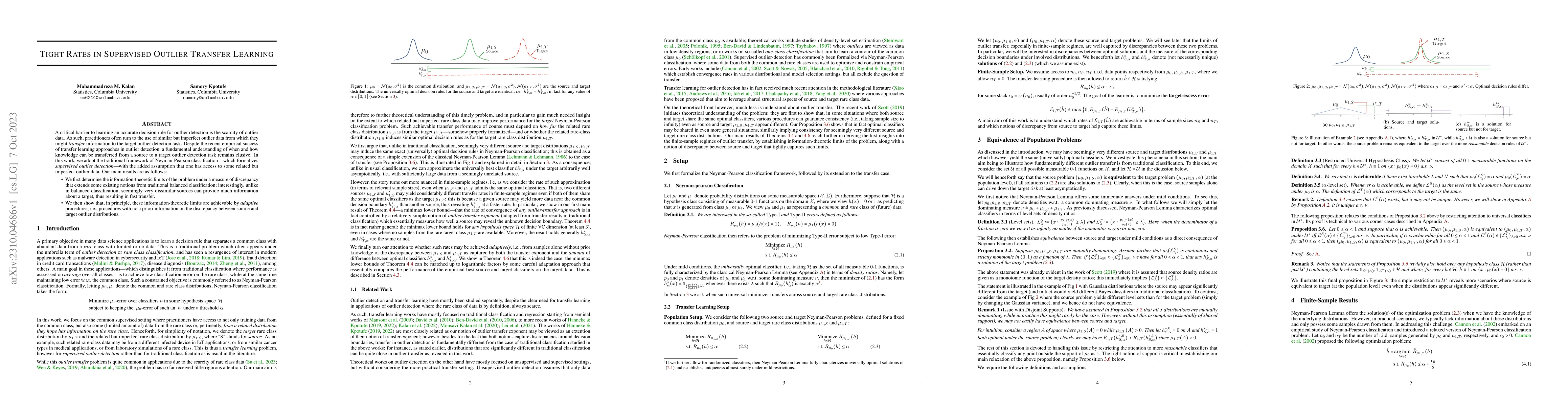 Thumbnail for Tight Rates in Supervised Outlier Transfer Learning