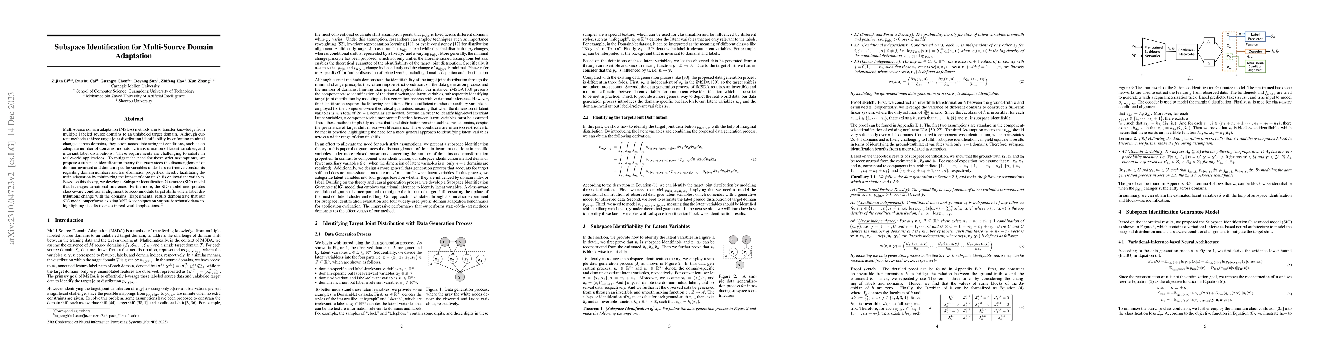 Thumbnail for Subspace Identification for Multi-Source Domain Adaptation
