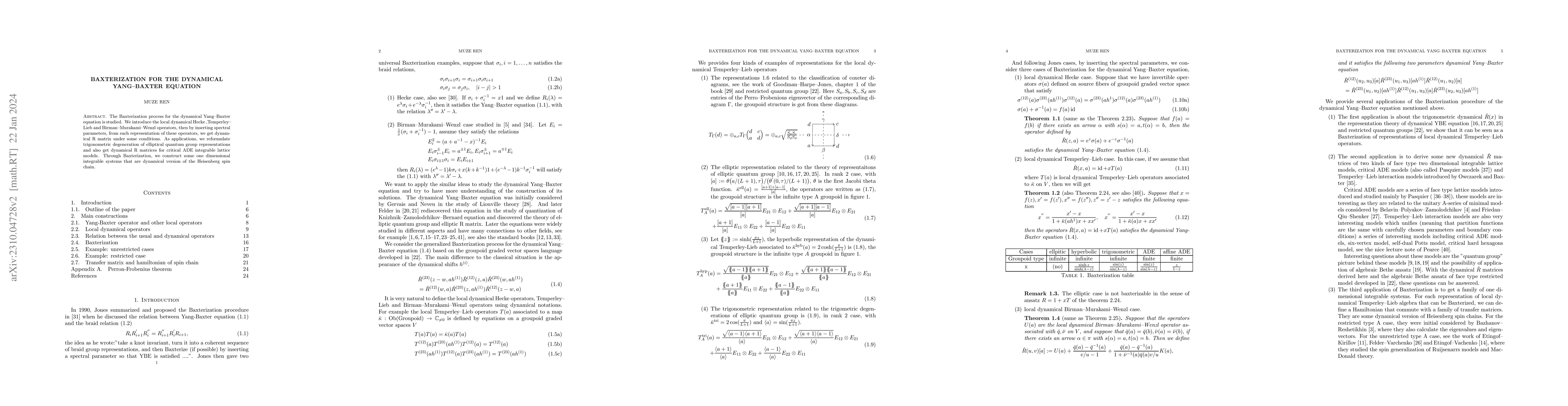 Thumbnail for Baxterization for the dynamical Yang-Baxter equation