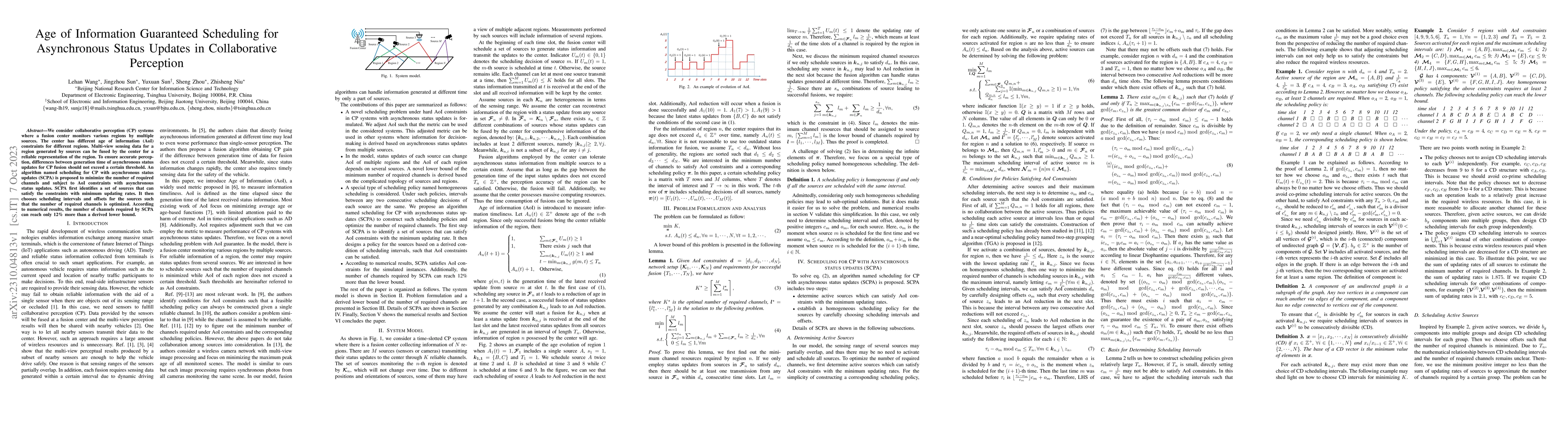 Thumbnail for Age of Information Guaranteed Scheduling for Asynchronous Status Updates
  in Collaborative Perception