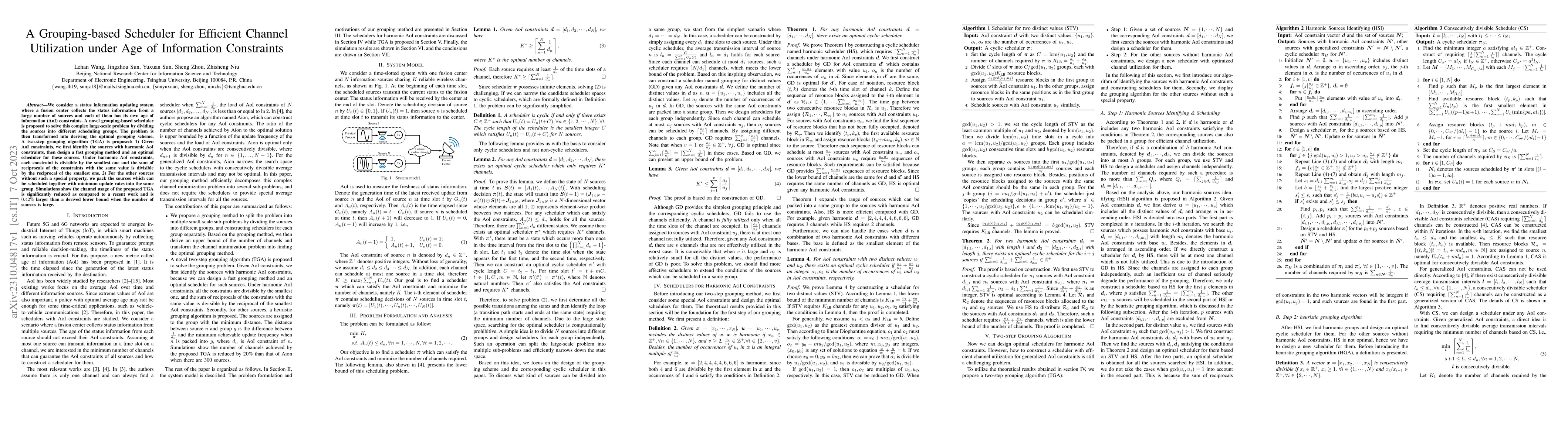 Thumbnail for A Grouping-based Scheduler for Efficient Channel Utilization under Age
  of Information Constraints