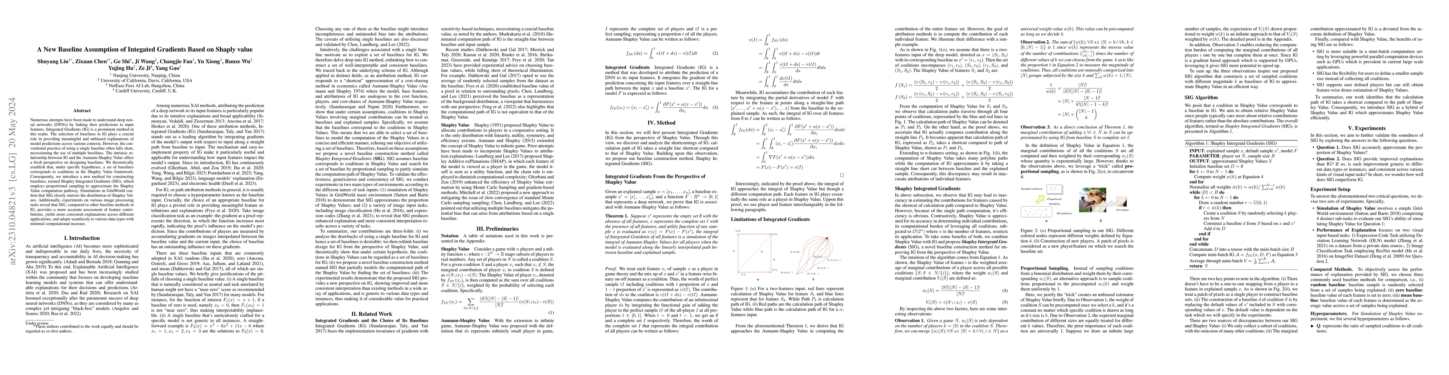 Thumbnail for A New Baseline Assumption of Integated Gradients Based on Shaply value
