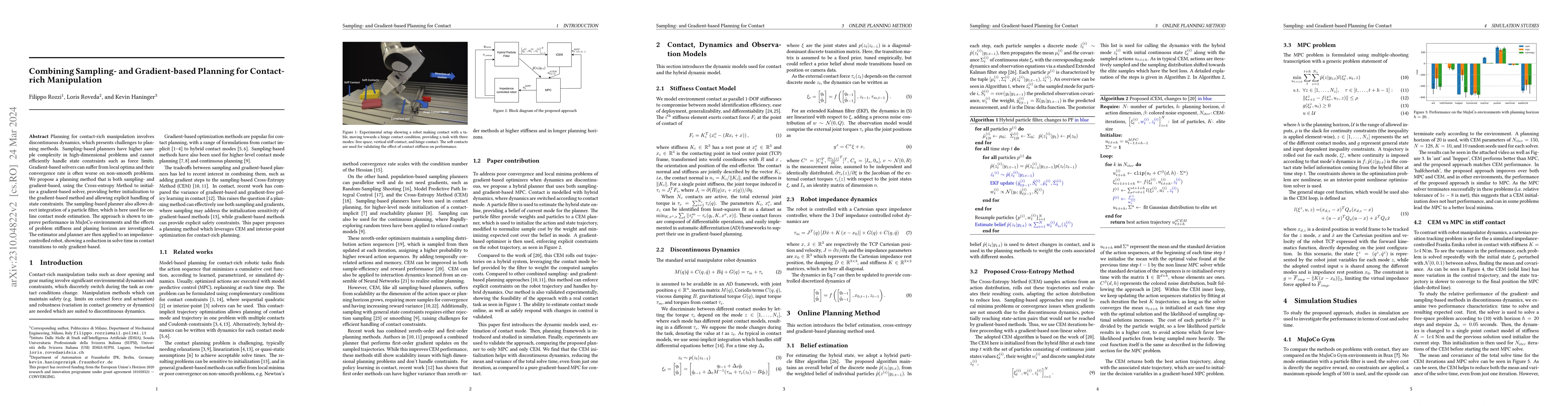 Thumbnail for Combining Sampling- and Gradient-based Planning for Contact-rich
  Manipulation
