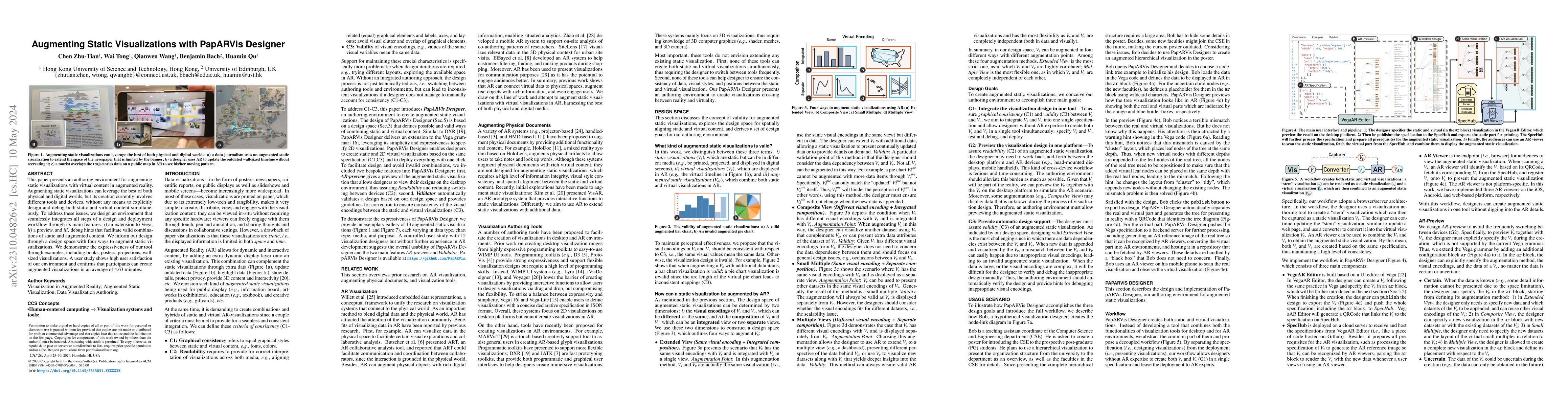Thumbnail for Augmenting Static Visualizations with PapARVis Designer