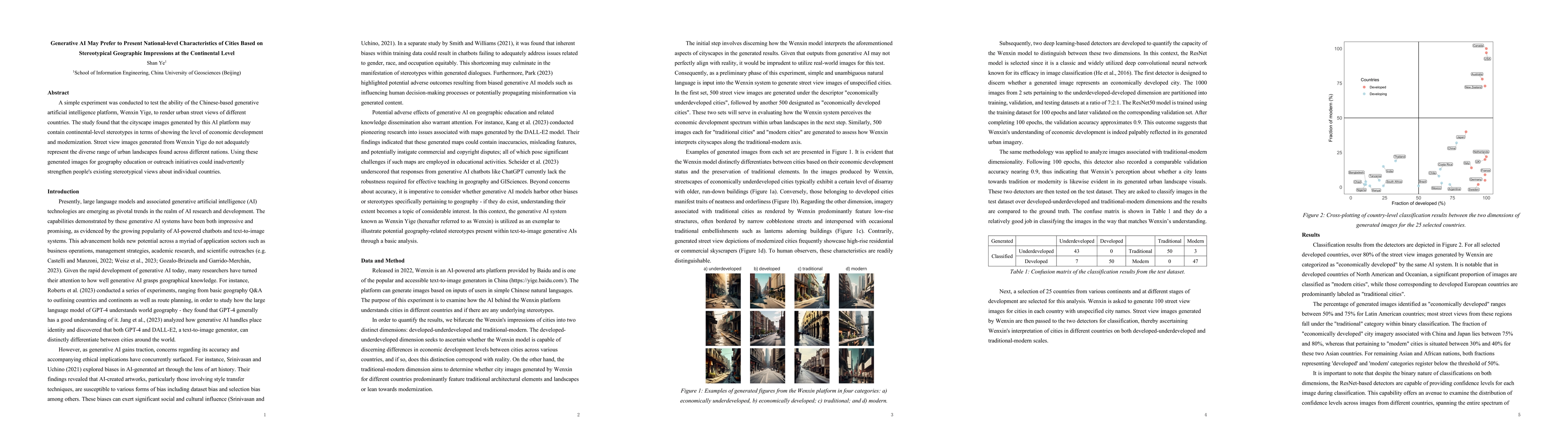 Thumbnail for Generative AI May Prefer to Present National-level Characteristics of
  Cities Based on Stereotypical Geographic Impressions at the Continental Level