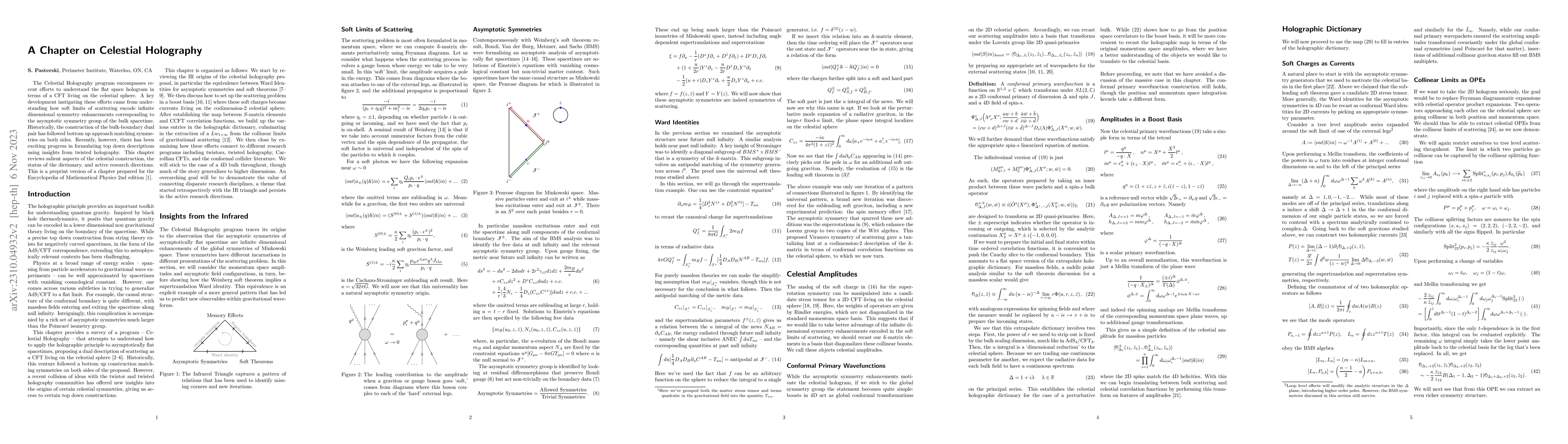 Thumbnail for A Chapter on Celestial Holography