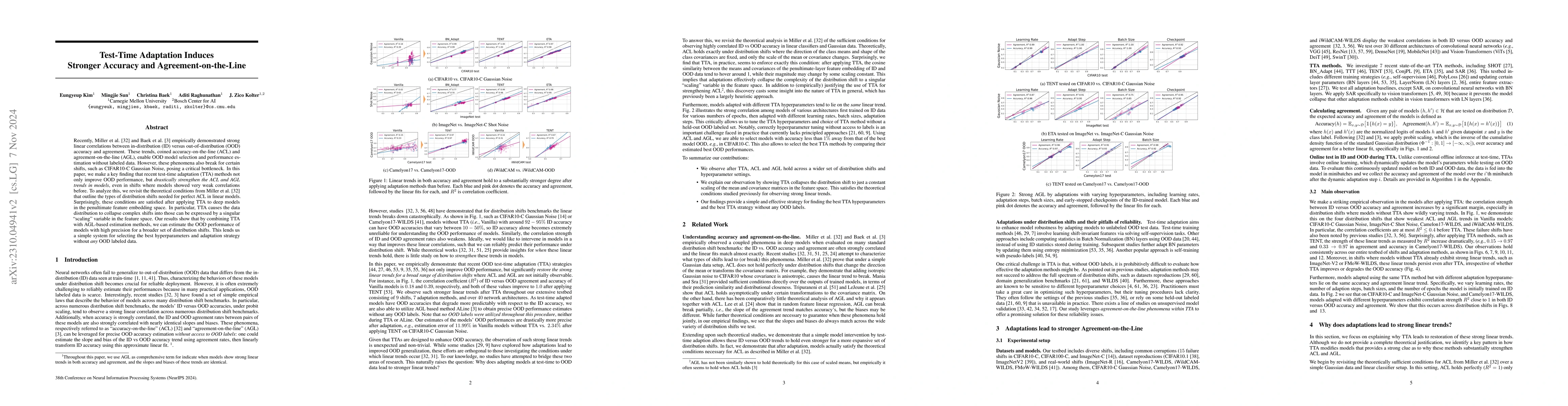 Thumbnail for Reliable Test-Time Adaptation via Agreement-on-the-Line