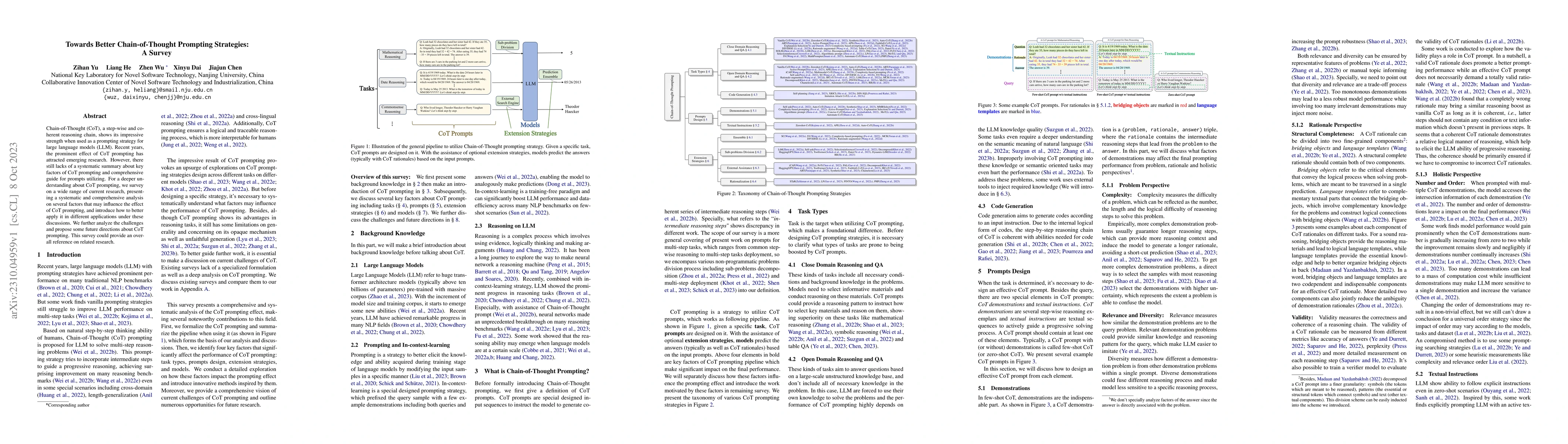 Thumbnail for Towards Better Chain-of-Thought Prompting Strategies: A Survey