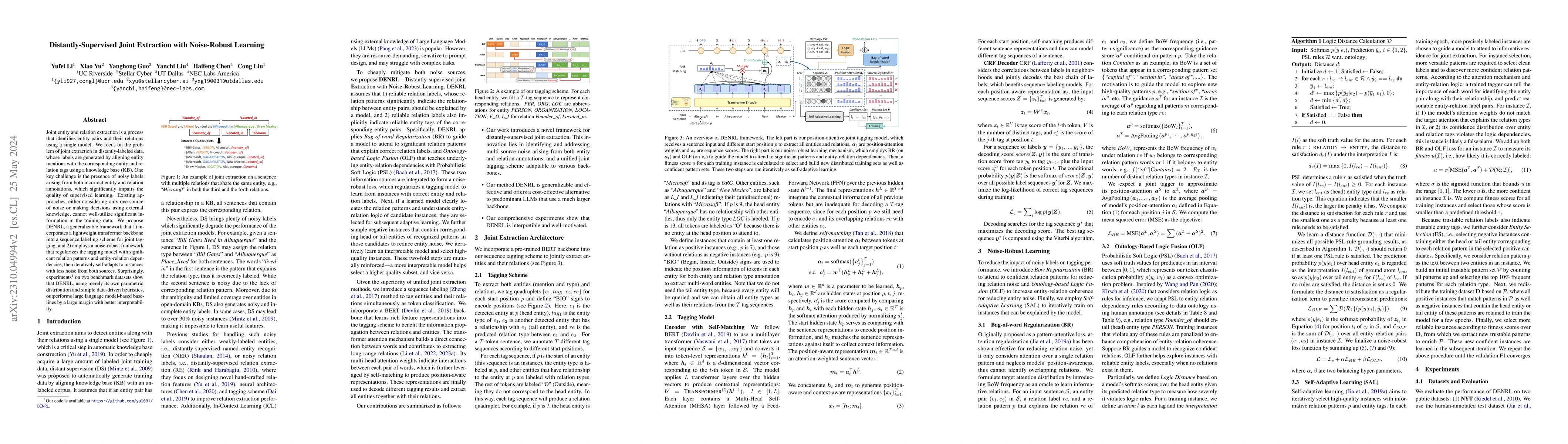 Thumbnail for Distantly-Supervised Joint Extraction with Noise-Robust Learning
