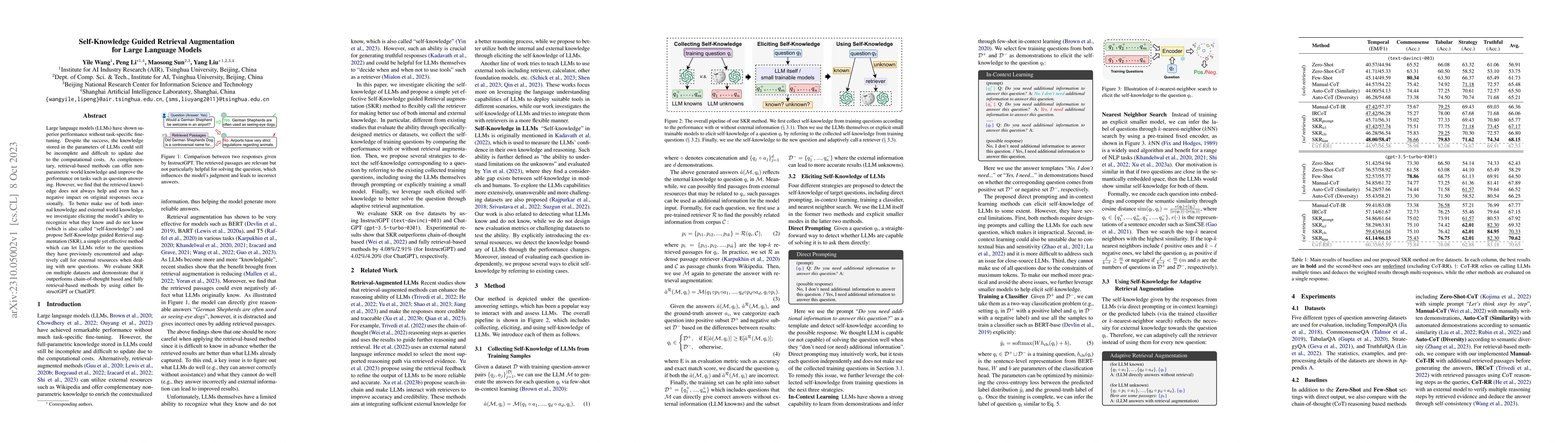 Thumbnail for Self-Knowledge Guided Retrieval Augmentation for Large Language Models