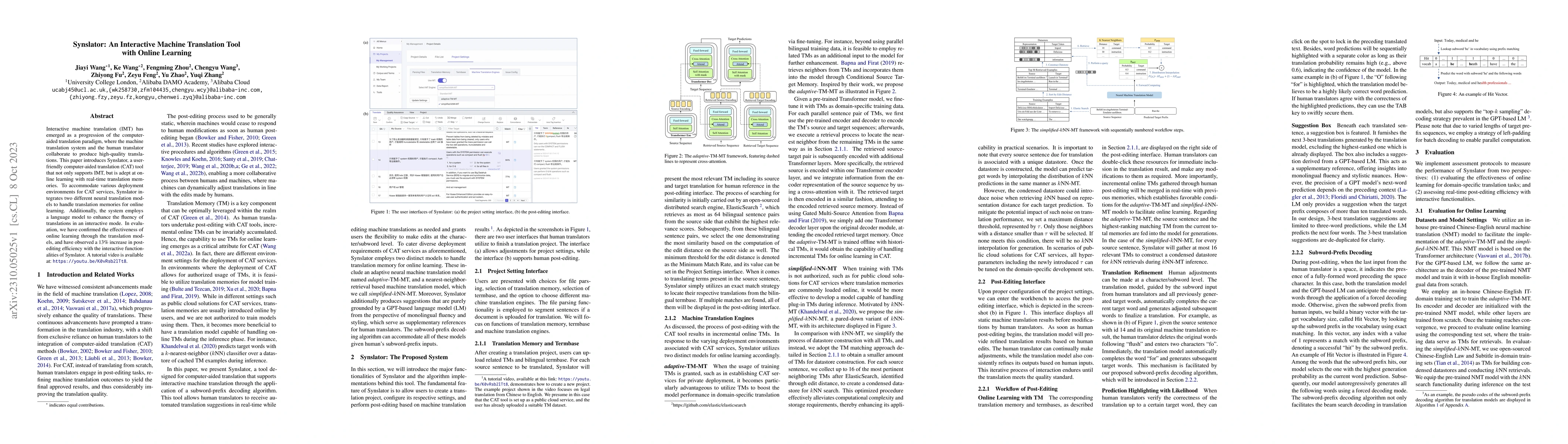Thumbnail for Synslator: An Interactive Machine Translation Tool with Online Learning