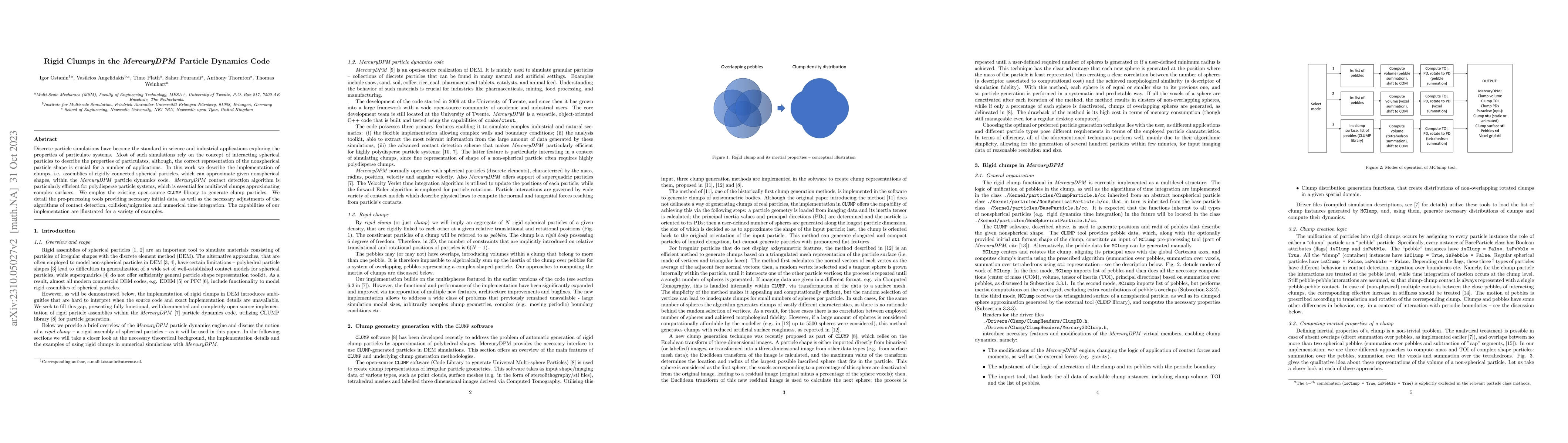 Thumbnail for Rigid Clumps in the MercuryDPM Particle Dynamics Code