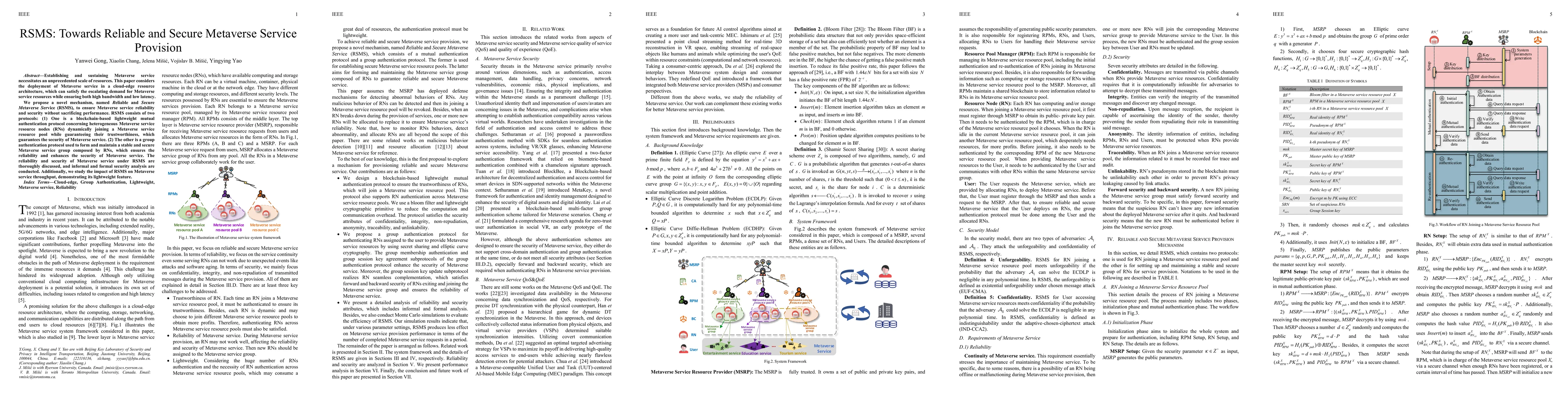 Thumbnail for RSMS: Towards Reliable and Secure Metaverse Service Provision