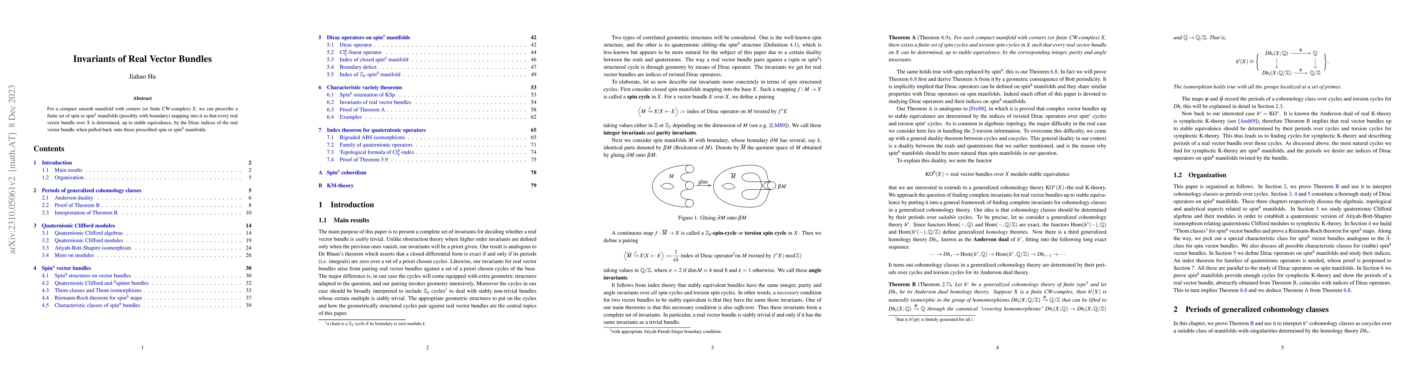 Thumbnail for Invariants of real vector bundles