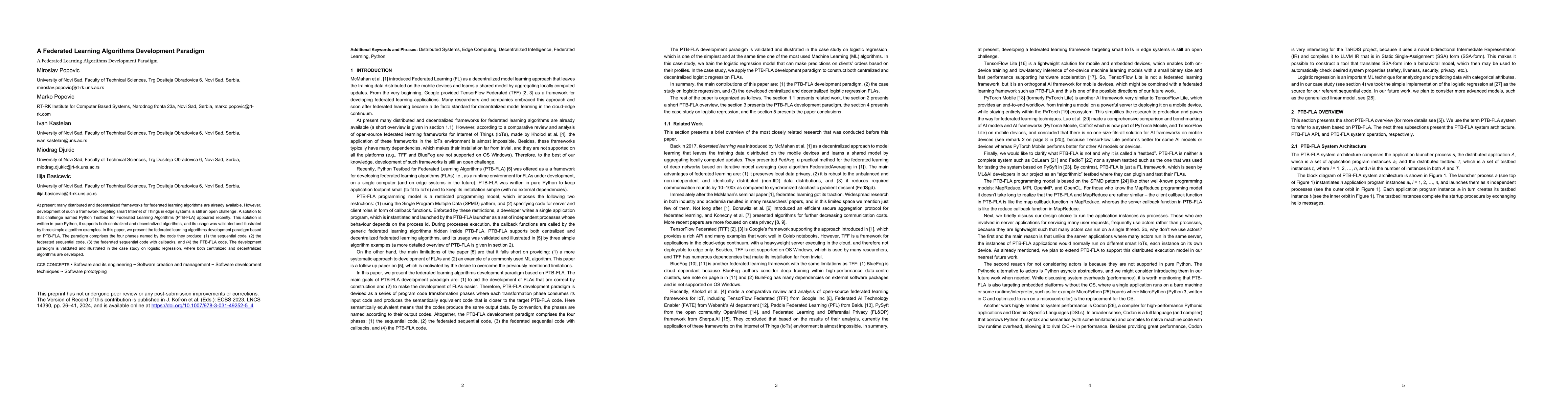 Thumbnail for A Federated Learning Algorithms Development Paradigm