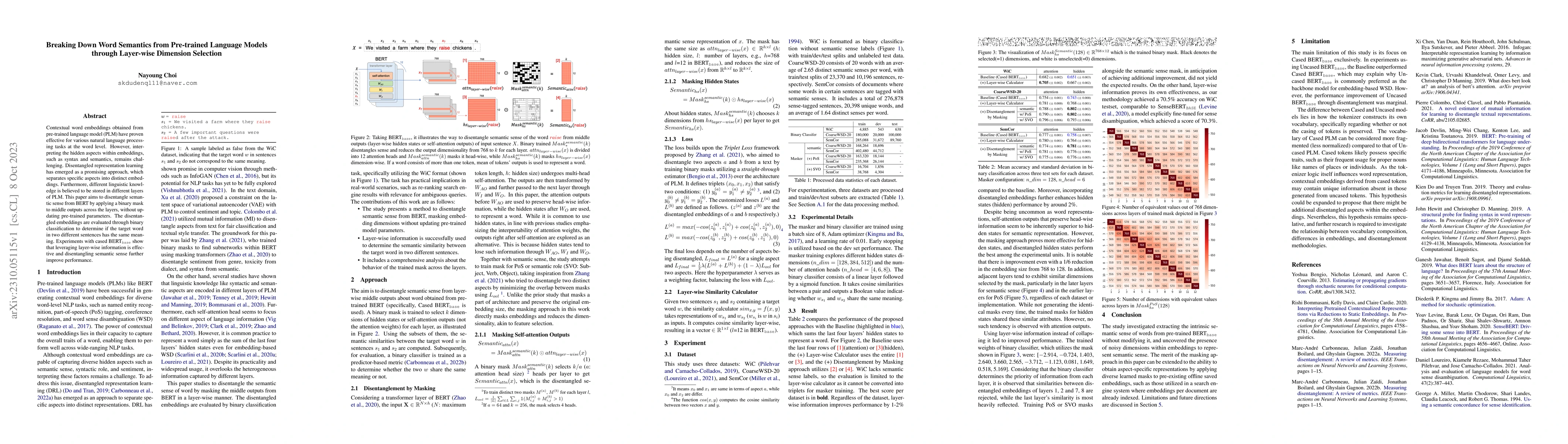 Thumbnail for Breaking Down Word Semantics from Pre-trained Language Models through
  Layer-wise Dimension Selection