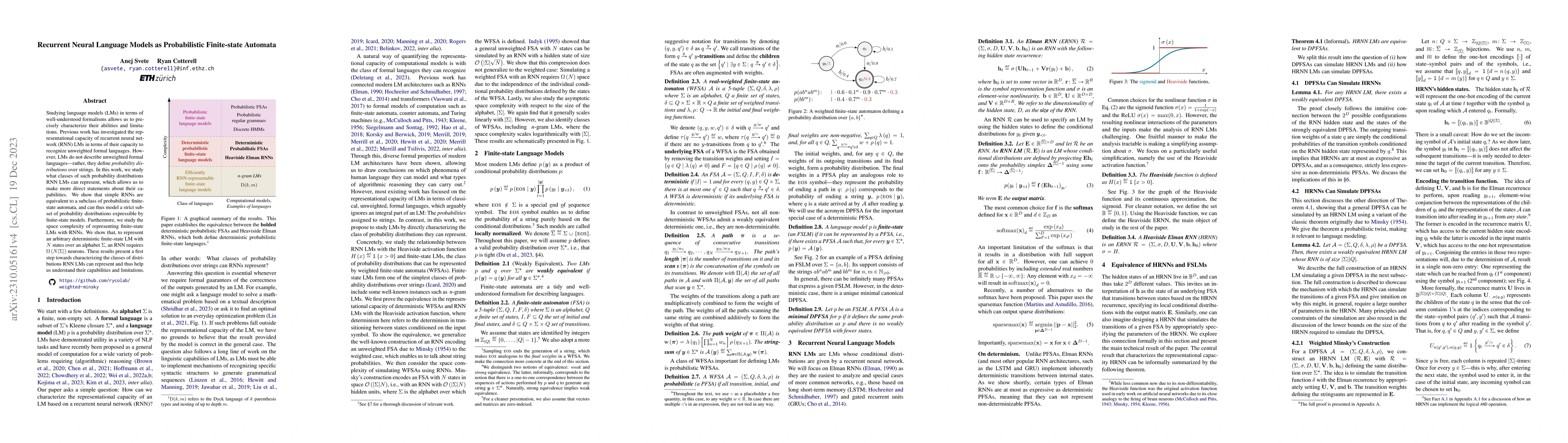 Thumbnail for Recurrent Neural Language Models as Probabilistic Finite-state Automata