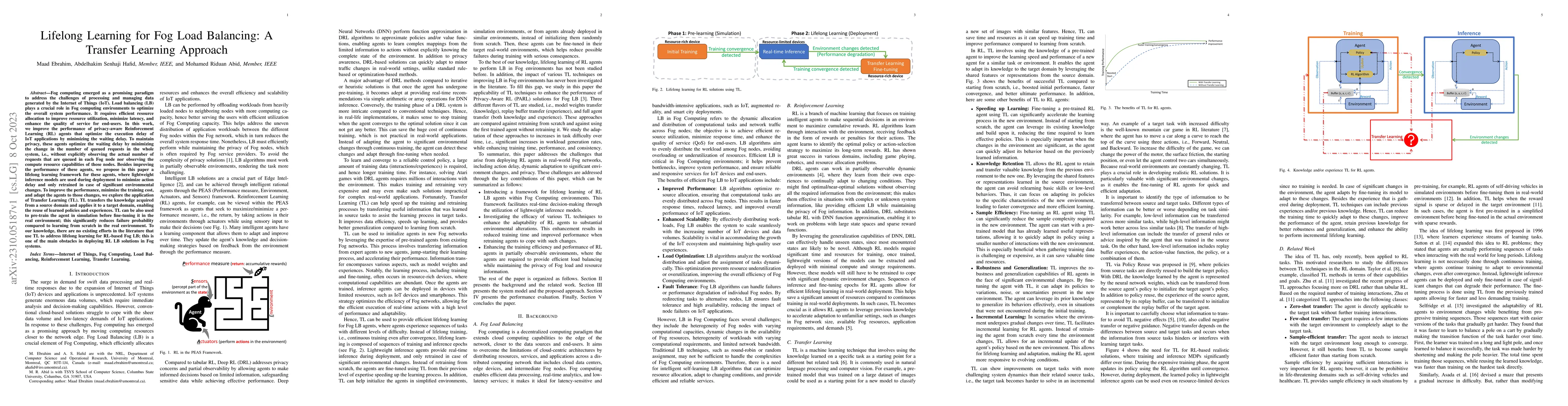 Thumbnail for Lifelong Learning for Fog Load Balancing: A Transfer Learning Approach
