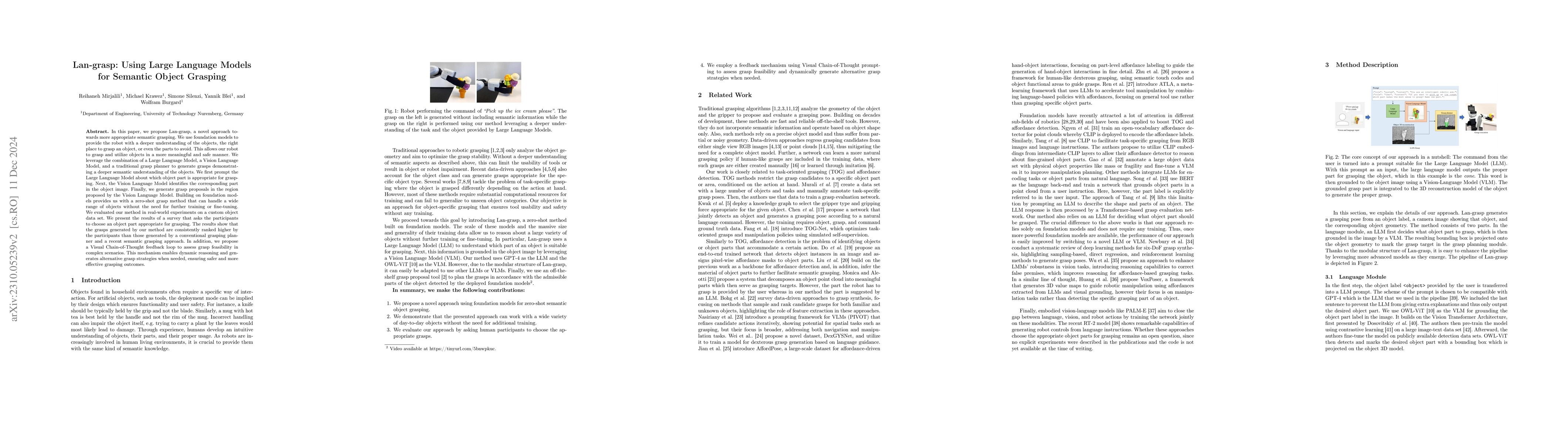 Thumbnail for LAN-grasp: Using Large Language Models for Semantic Object Grasping