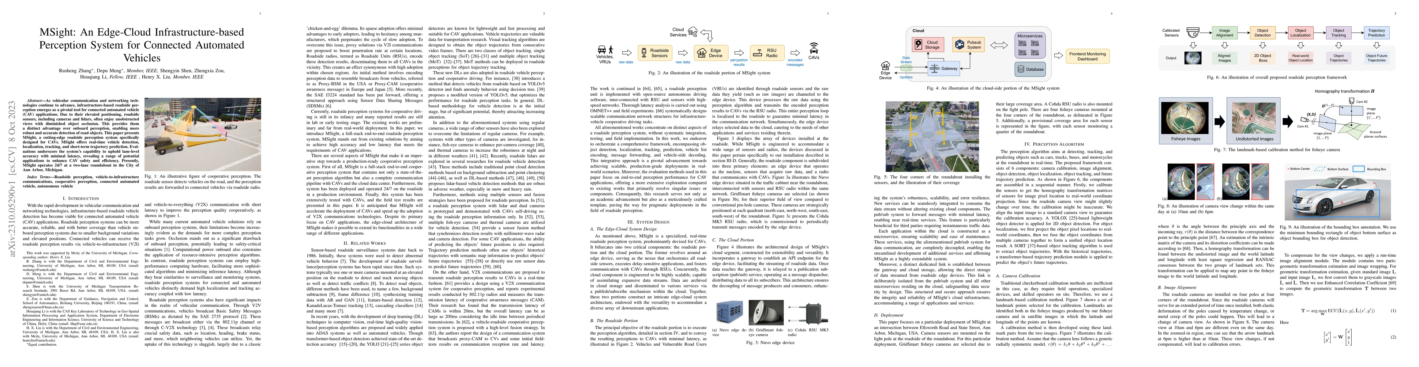 Thumbnail for MSight: An Edge-Cloud Infrastructure-based Perception System for
  Connected Automated Vehicles
