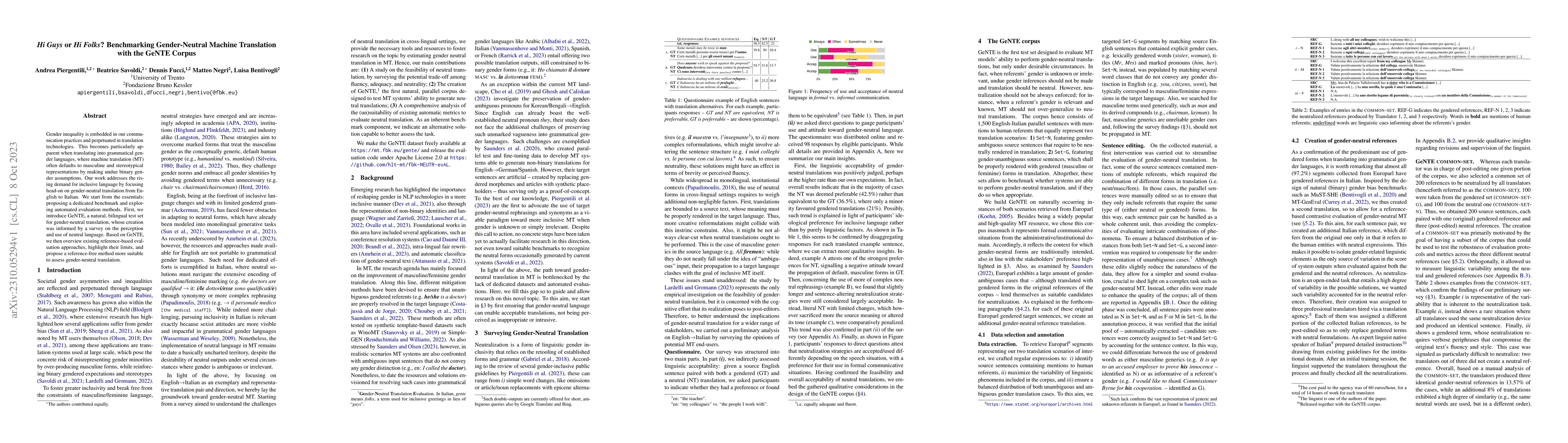 Thumbnail for Hi Guys or Hi Folks? Benchmarking Gender-Neutral Machine Translation
  with the GeNTE Corpus