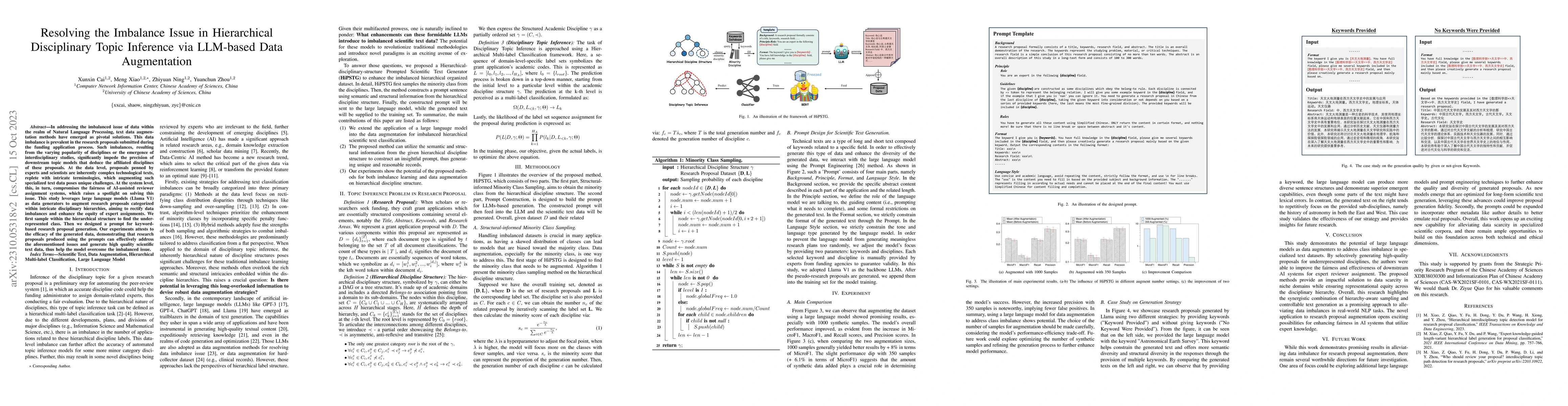 Thumbnail for Resolving the Imbalance Issue in Hierarchical Disciplinary Topic
  Inference via LLM-based Data Augmentation