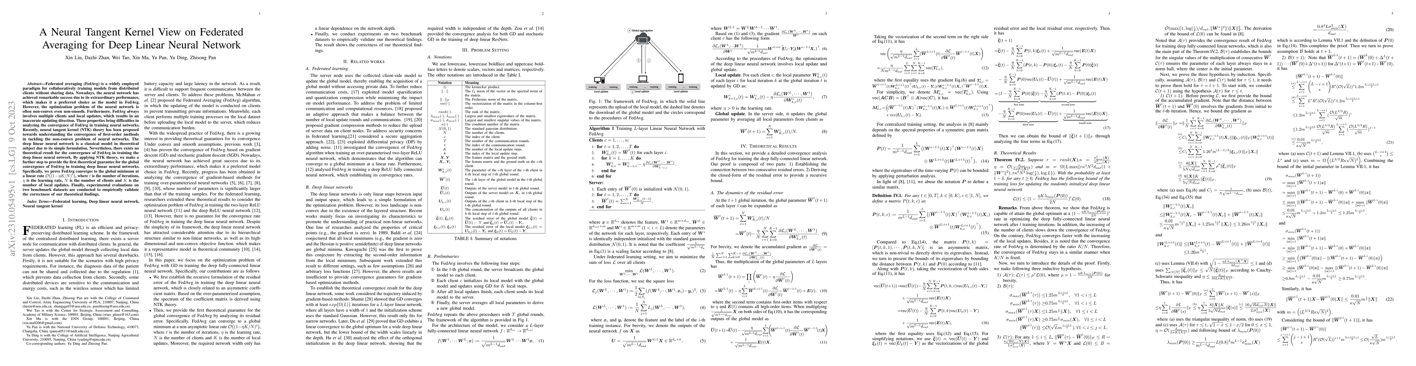 Thumbnail for On the Convergence of Federated Averaging under Partial Participation
  for Over-parameterized Neural Networks