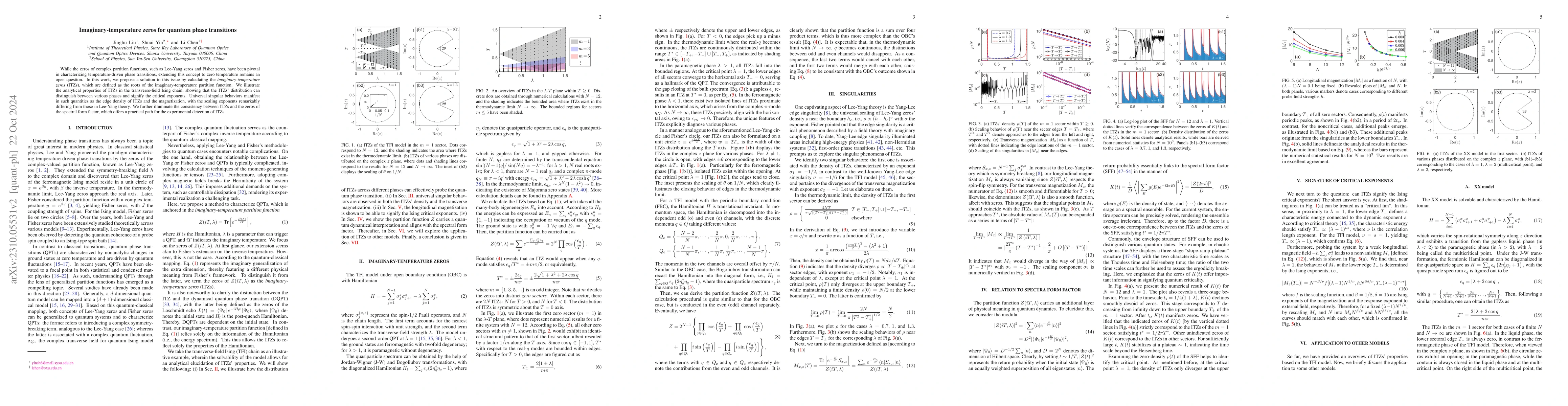 Thumbnail for Imaginary-Temperature Zeros for Quantum Phase Transitions